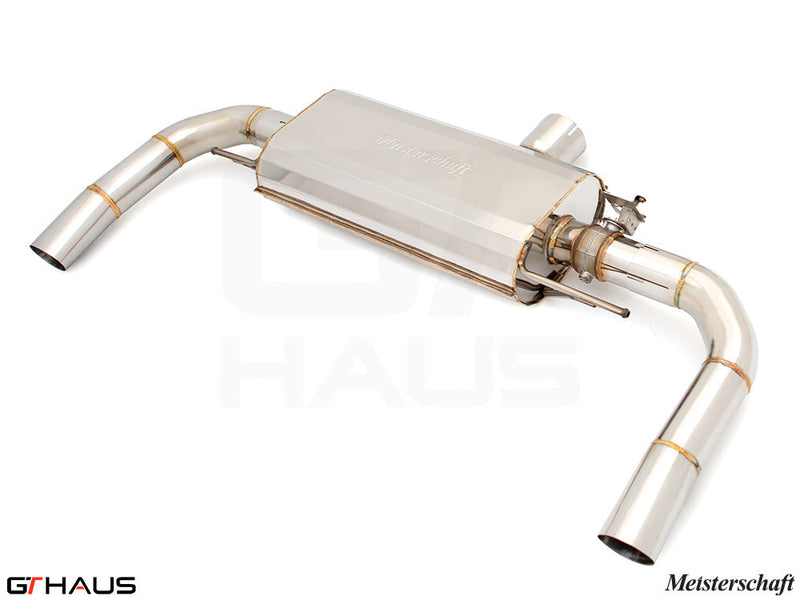 Premium performance exhaust system for Mercedes-Benz C118 CLA45/45S AMG, featuring stainless steel construction and enhanced sound.