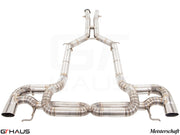 Premium stainless steel exhaust system for Mercedes-Benz C197 SLS Coupe/Roadster, enhancing performance and sound.