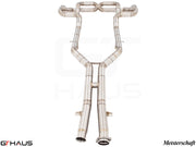 Premium stainless steel exhaust system for Mercedes-Benz C197 SLS Coupe/Roadster, enhancing performance and sound.