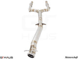 Premium cat-back exhaust pipes for 2017-2023 Mercedes-Benz C43 C-Coupe, enhancing performance and sound.