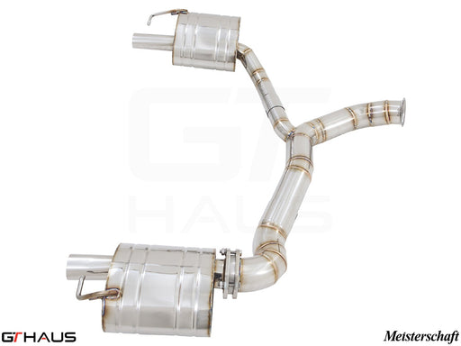 Premium performance exhaust system for Mercedes-Benz C205 C-Coupe C43 AMG, featuring stainless steel construction and precision design.
