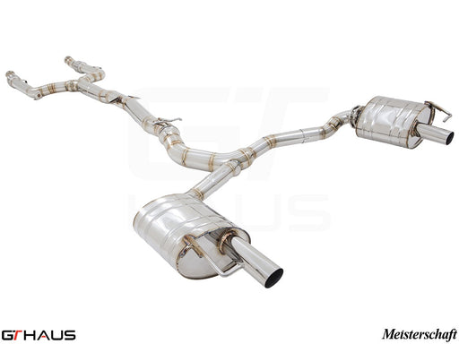 Premium stainless steel exhaust system for Mercedes-Benz C205 C-Coupe C43 AMG, enhancing performance and sound.