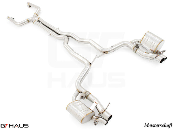 Premium performance exhaust system for Mercedes-Benz C205 C-Coupe C63 V8 4.0 Bi-turbo, enhancing sound and efficiency.