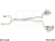 Premium stainless steel exhaust system for Mercedes-Benz C205 C-Coupe C63 V8 4.0 Bi-turbo, enhancing performance and sound.