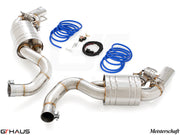 Premium exhaust system for Mercedes-Benz C217 S-Class Coupe S550/S560 featuring stainless steel construction and electronic valve control.