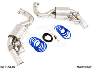 Premium exhaust system for Mercedes-Benz C217 S-Class Coupe S63 featuring stainless steel construction and electronic valve control.