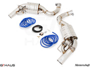 Premium performance exhaust system for Mercedes-Benz C217 S-Class Coupe S63 AMG, featuring stainless steel construction and electronic valve control.