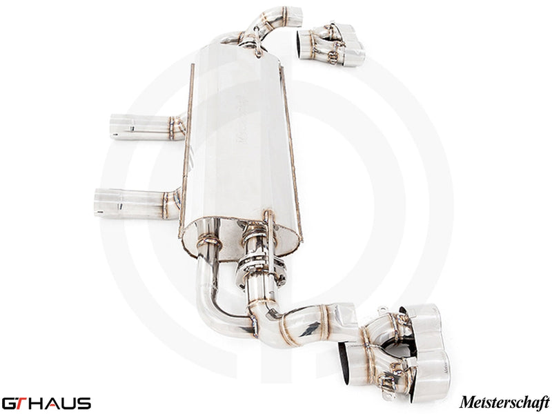 Premium stainless steel exhaust system for Mercedes-Benz GLE450/43 AMG, enhancing performance and sound.
