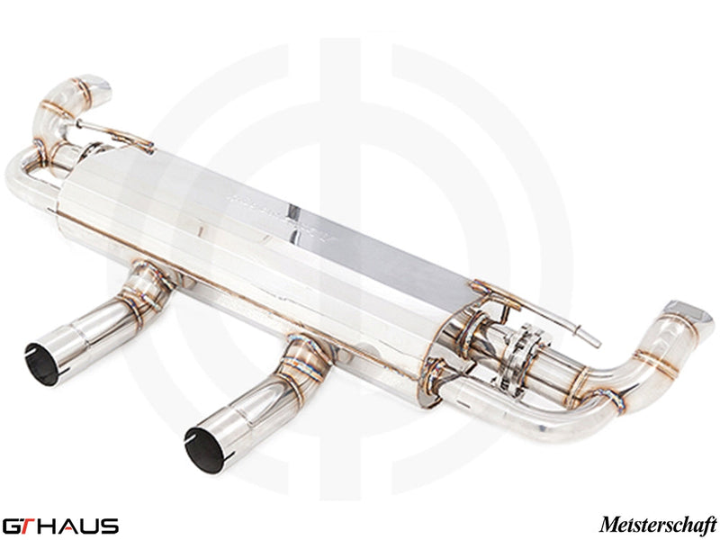Premium performance exhaust system for Mercedes-Benz GLE450/43 AMG, featuring stainless steel construction and electronic valve control.