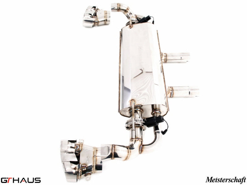 Premium exhaust system for Mercedes-Benz GLE63s AMG, featuring stainless steel construction and electronic valve control.