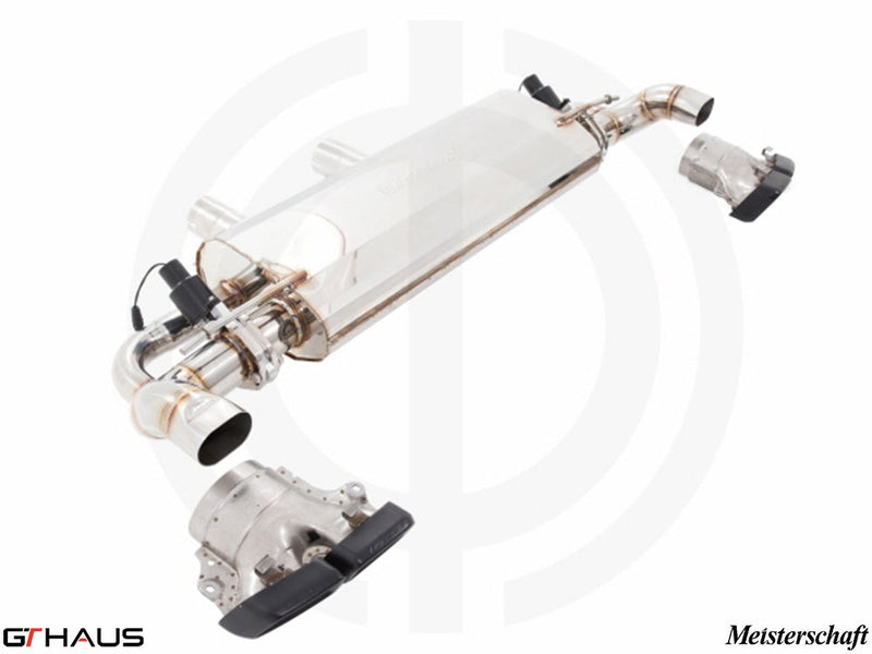Premium exhaust system for Mercedes-Benz GLE63s AMG, featuring stainless steel construction and electronic valve control.