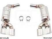 Premium stainless steel exhaust system for Mercedes-Benz R230 SL500 5.0L V8, enhancing performance and sound.