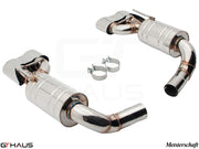 Premium stainless steel exhaust system for Mercedes-Benz R230 SL55 AMG, enhancing performance and sound.