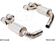 Premium stainless steel exhaust system for Mercedes-Benz R230 SL55 AMG, enhancing performance and sound.