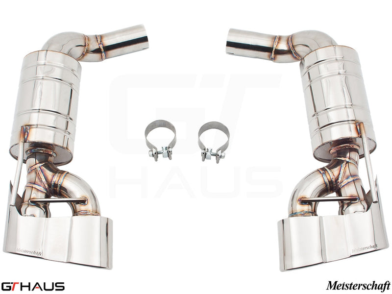 Premium exhaust system for Mercedes-Benz R230 SL63 AMG V8, enhancing performance and sound with stainless steel construction.