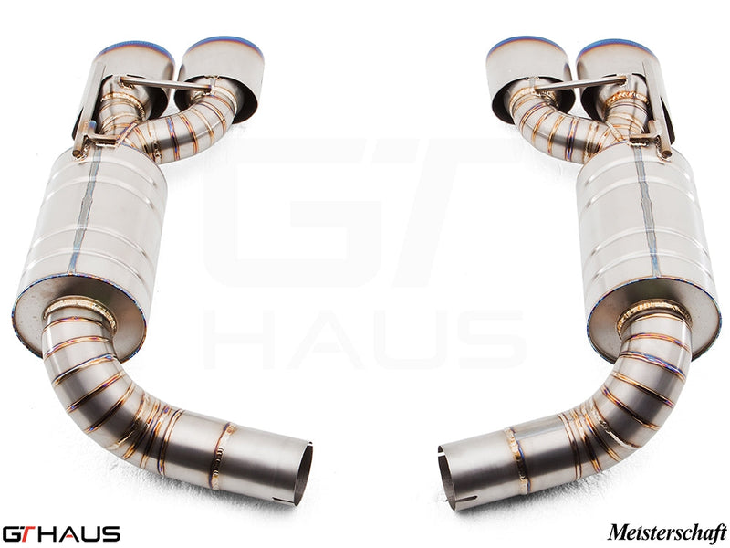 Premium exhaust system for Mercedes-Benz R230 SL63 AMG V8, enhancing performance and sound with stainless steel construction.
