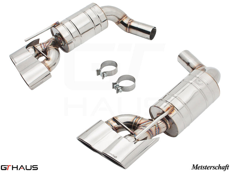 Premium exhaust system for Mercedes-Benz R230 SL65 AMG V12 Bi-turbo, enhancing performance and sound. Handcrafted quality.