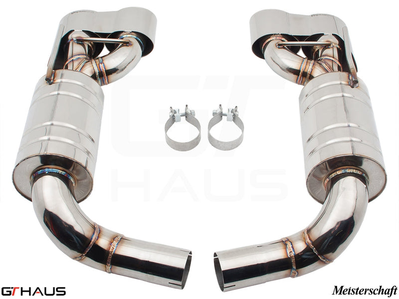 Premium performance exhaust system for Mercedes-Benz R230 SL65 AMG V12 Bi-turbo, enhancing power and sound.