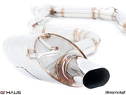Premium exhaust system for Mercedes-Benz R231 SL-Class SL400 V6 Turbo, featuring high-quality stainless steel construction.
