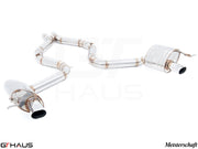 Premium exhaust system for Mercedes-Benz R231 SL-Class SL400 V6 Turbo, featuring stainless steel construction and sleek design.