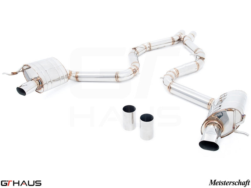 Premium exhaust system for Mercedes-Benz R231 SL-Class SL400 V6 Turbo, featuring stainless steel construction and enhanced performance.