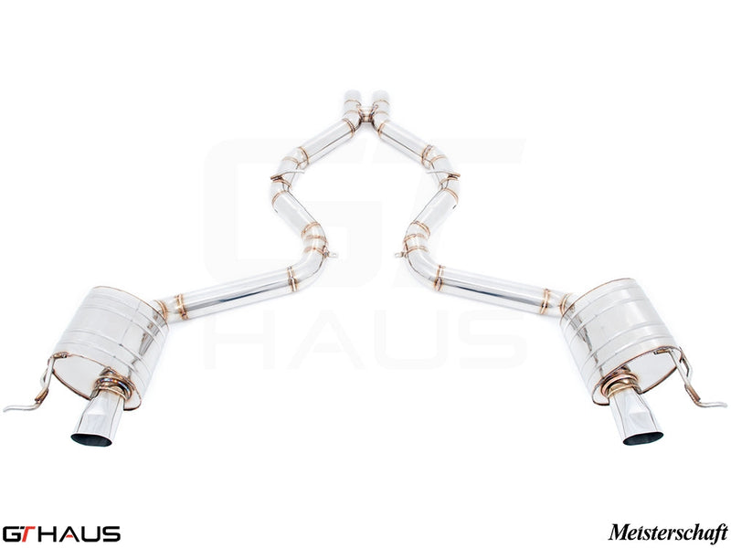 Premium exhaust system for Mercedes-Benz R231 SL63 AMG V8, enhancing performance and sound with stainless steel construction.