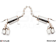 Premium performance exhaust system for Mercedes-Benz W164 ML63 AMG, featuring polished stainless steel construction.