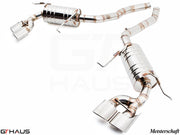 Premium stainless steel exhaust system for Mercedes-Benz W164 ML63 AMG, enhancing performance and sound.