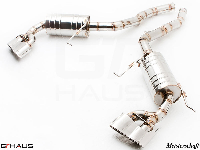 Premium exhaust system for Mercedes-Benz W164 ML63 AMG, featuring stainless steel construction and enhanced performance design.