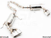 Premium stainless steel exhaust system for Mercedes-Benz W164 ML63 AMG, enhancing performance and sound.