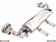 Premium exhaust system for Mercedes-Benz W166 ML500/550 V8 Bi-turbo, featuring stainless steel construction and electronic valve control.