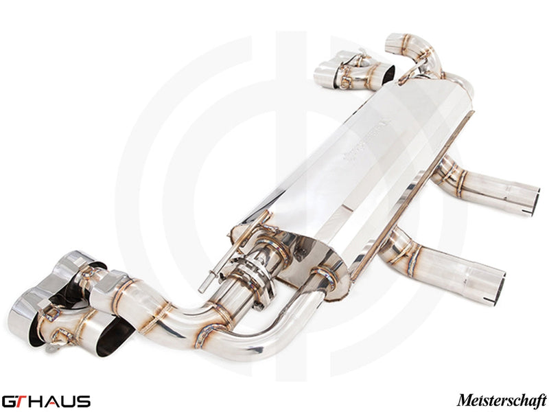 Premium stainless steel exhaust system for Mercedes-Benz W166 ML500/550 V8 Bi-turbo, enhancing performance and sound.