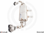 Premium exhaust system for Mercedes-Benz W166 ML500/550 V8 Bi-turbo, featuring stainless steel construction and enhanced performance.