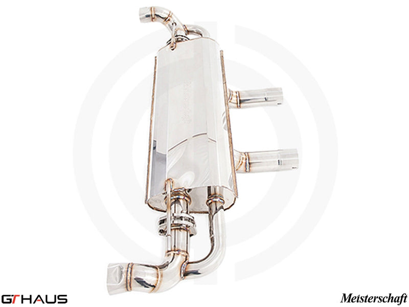 Premium stainless steel exhaust system for Mercedes-Benz W166 ML63 AMG, enhancing performance and sound.