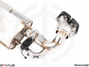 Premium exhaust system for Mercedes-Benz W167 GLE 53 AMG, featuring electronic valve control and stainless steel construction.
