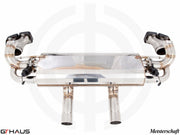 Premium exhaust system for Mercedes-Benz W167 GLE 53 AMG, featuring stainless steel construction and dual tips.
