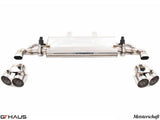 Premium performance exhaust system for Mercedes-Benz W167 GLE-Class GLE 580 V8, featuring stainless steel construction and dual tips.