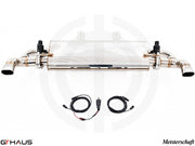 Premium exhaust system for Mercedes-Benz W167 GLE-Class AMG, featuring stainless steel construction and electronic valve control.