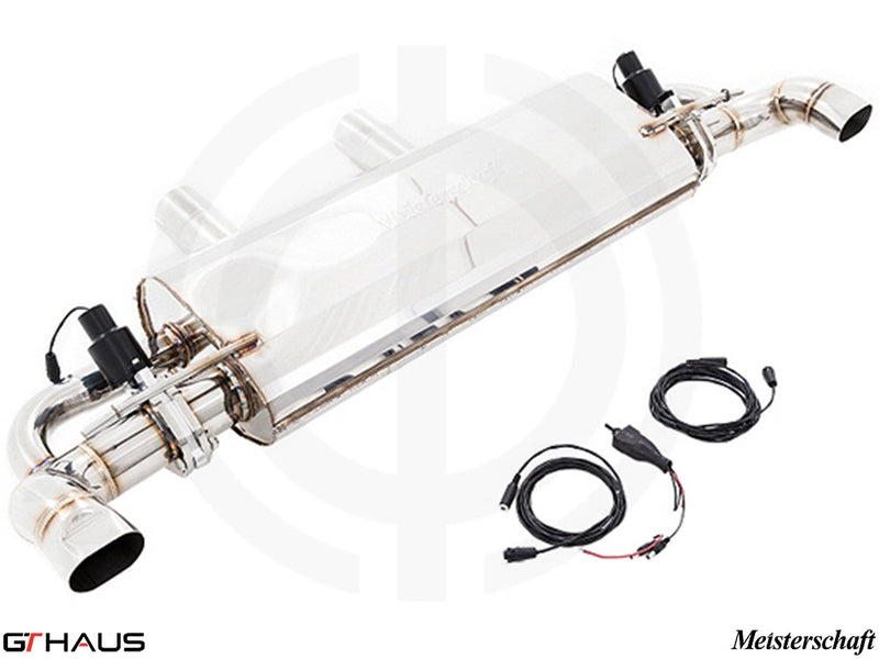 Premium exhaust system for Mercedes-Benz W167 GLE 63/63S AMG, featuring electronic valve control and stainless steel construction.