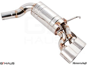 Premium stainless steel exhaust system for Mercedes-Benz W204 C63 AMG V8 Black Series, enhancing performance and sound.