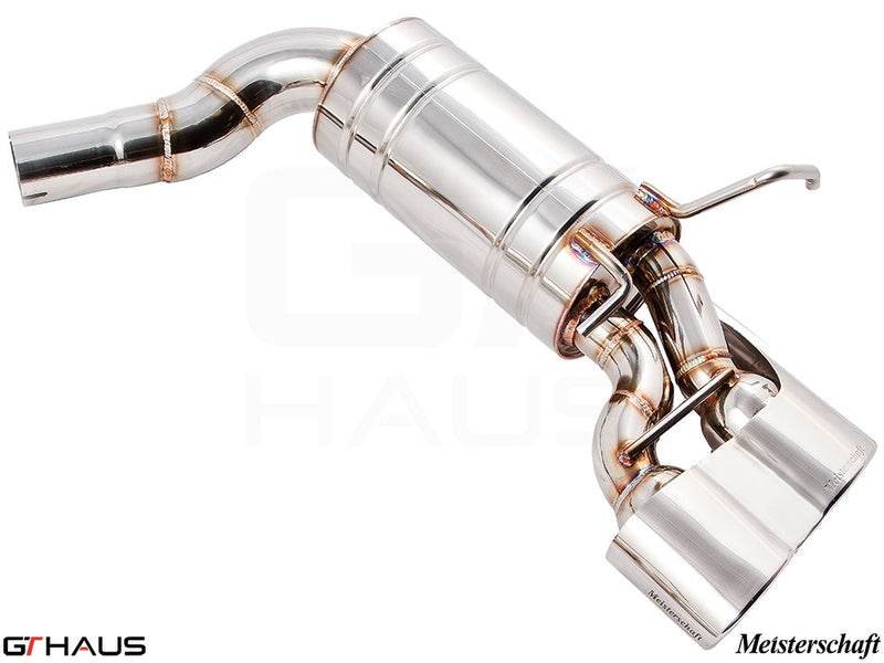 Premium stainless steel exhaust system for Mercedes-Benz W204 C63 AMG V8 Black Series, enhancing performance and sound.