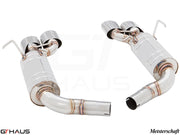 Premium exhaust system for Mercedes-Benz W204 C63 AMG V8, enhancing performance and sound from 2008 to 2015.