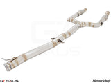 Premium stainless steel cat-back LSR pipe for Mercedes-Benz W205 C-Sedan 2015-2021, enhancing performance and sound.