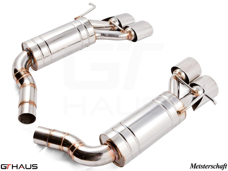 Premium stainless steel exhaust system for Mercedes-Benz W211 E-Class E320/E350 V6 models, enhancing performance and sound.