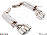 Premium stainless steel exhaust system for Mercedes-Benz W211 E-Class E320/E350 V6 models, enhancing performance and sound.