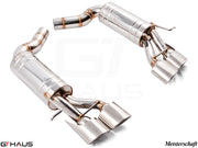 Premium exhaust system for Mercedes-Benz W211 E-Class E320/E350 V6 models, enhancing performance and sound.