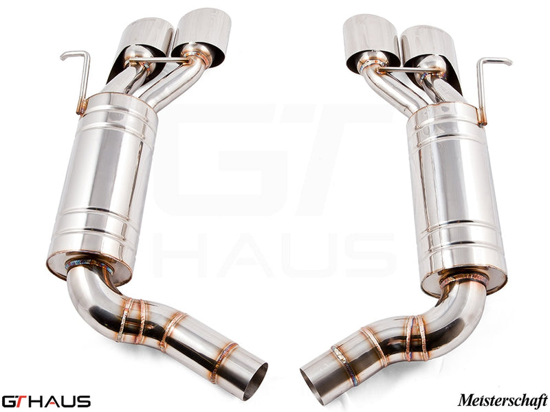 Premium stainless steel exhaust system for Mercedes-Benz W211 E-Class E320/E350 V6 models, enhancing performance and sound.