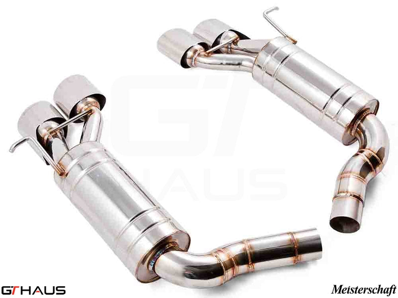 Premium stainless steel exhaust system for Mercedes-Benz W211 E-Class E320/E350 V6 models, enhancing performance and sound.