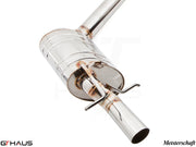 Premium exhaust system for Mercedes-Benz W212 E-Class E350/E400 models, featuring polished stainless steel construction.