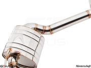 Premium exhaust system for Mercedes-Benz W212 E-Class E550 V8, featuring high-quality stainless steel construction.
